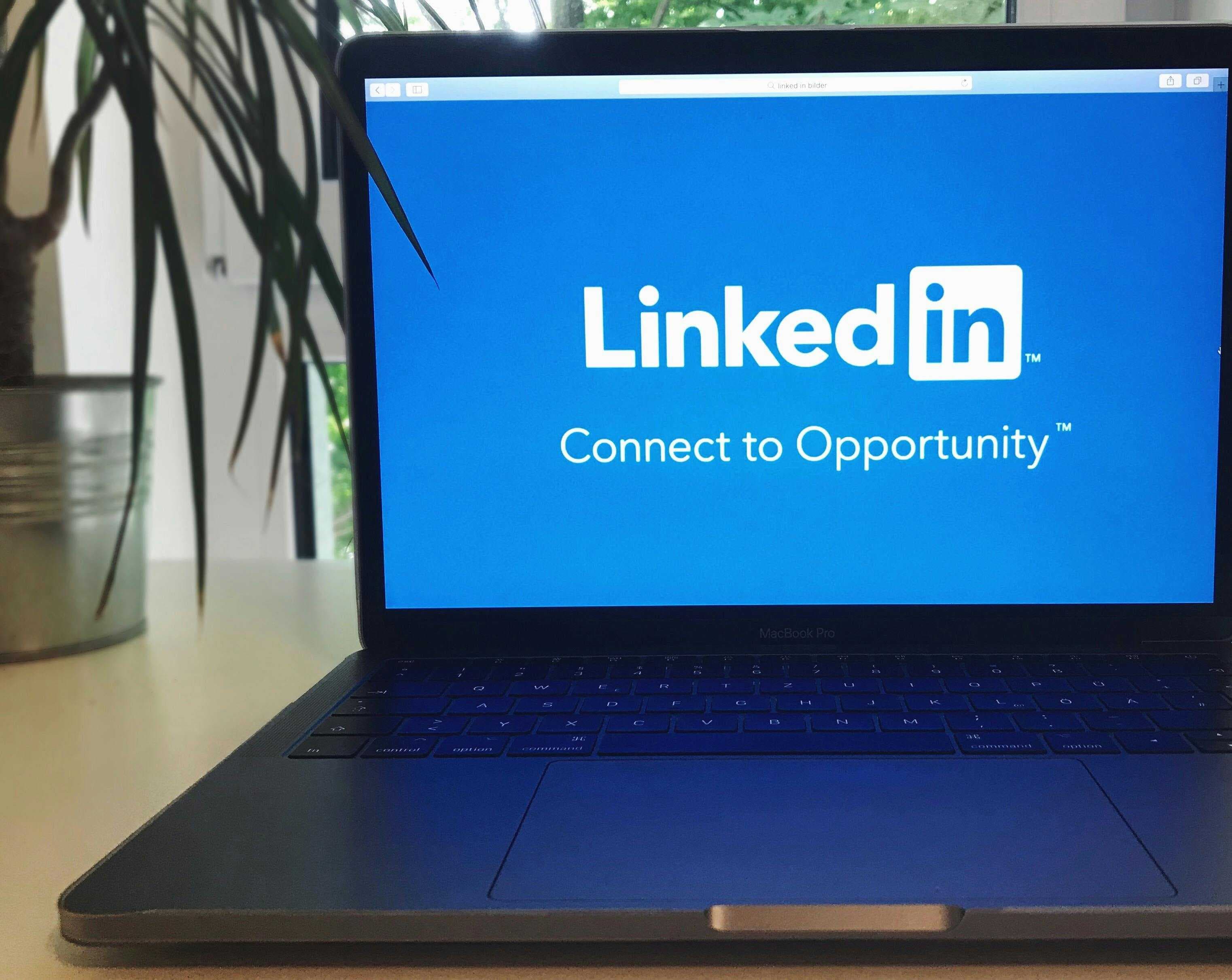 LinkedIn laptop